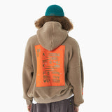 ZAHARA ZADLIE FAUX FUR HOODIE PULLOVER WITH KANGAROO POCKET - boopdo
