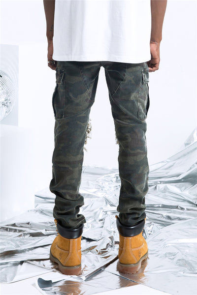 HYPE ROOKIE LOS ANGLES WASHED DENIM SLIM JEAN PANTS - boopdo