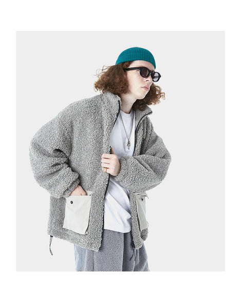 FOROZA RONDI BEEDEE FAUX FUR FULL ZIP CARDIGAN - boopdo