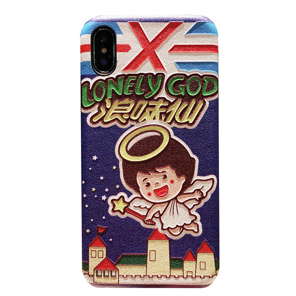 LONELY GOD DINOZOR COWBOY AND PIG JAPANESE CARTOON APPLE IPHONE COVER - boopdo