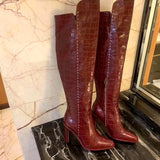 ZOPLULA MAX MILAN FASHION STYLE OVER THE KNEE SEXY LEATHER BOOTS - boopdo