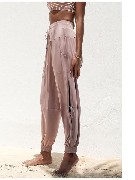 LANIKAR BALLOON TRACK PANTS WITH TIE SIDE DETAIL - boopdo