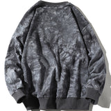 JEJOLI GRAFFITI FROG PRINCE PRINT TIE DYED CREW NECK SWEATSHIRT - boopdo