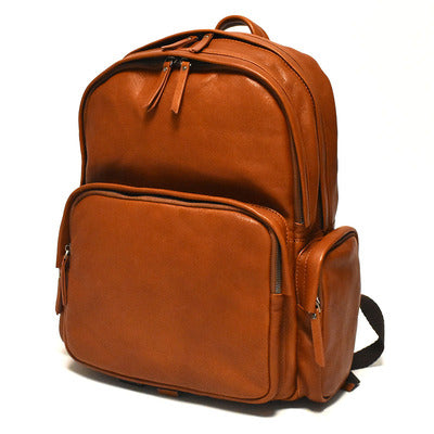 ZENFA GOYZA 15.6 INCH OUTDOOR HANDMADE TANNED LEATHER BACKPACK - boopdo