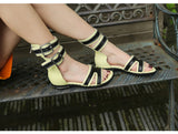 PROVA PERFETTO HUFFO WOFO OPEN TOE HIGH TOP ROMAN SANDALS - boopdo