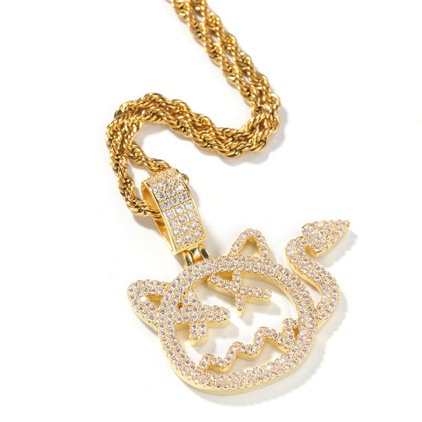 TUG WILLIA CARTOON LITTLE DEVIL CHAIN COPPER NECKLACE - boopdo