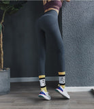 RUNKA DESIGN HIGH WAISTED PANEL LEGGINGS - boopdo
