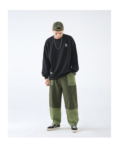 DOPE URBAN JAPANESE RAPPER STYLE PATCH TRACK PANTS - boopdo