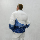 THE WORL IS YOURS SNOW MOUNTAIN COTTON PADDED BOMBER JACKET - boopdo