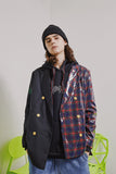 SHOW RICH MADE BY ABOW LIFE PLAID PVC BLAZER JACKET - boopdo