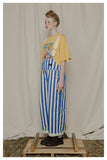 TYAKASHI EASY DUNGAREE IN BLUE STRIPE - boopdo