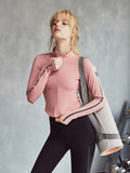 BOOPDO LOLI DESIGN CROPPED TRACKSUIT WITH SIDE STRIPE AND LETTERS DETAIL - boopdo