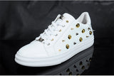 SUDEA SUTYA EUROPIA CASUAL LEATHER SHOES WITH METAL RIVETS - boopdo