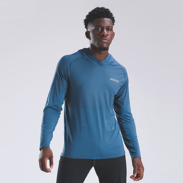 IRON LIFE PERFORMANCE GEAR SPORTSWEAR WORKOUT HOODED T SHIRTS - boopdo