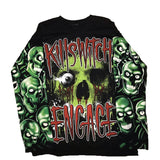 WITCH KILLS ENGAGE SKULLS RAPPERS CREW NECK SWEATERS - boopdo