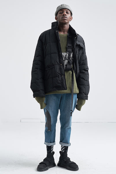 STONE SINN HE ON THE EDGE SOMEDNE DESIGN HIGH NECK DOWN JACKET - boopdo