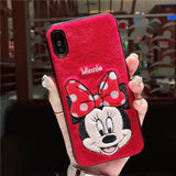 CUTIE MOUSES BOOPDO DESIGN APPLE IPHONE CASES IN BLUE AND RED - boopdo