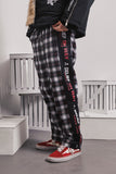 A BELIEF ON WAY BY ABOW LIFE PLAID TRACK PANTS - boopdo