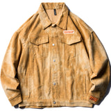MAOQIAOYI QIAOYT CORDUROY TIE DYED JACKET - boopdo