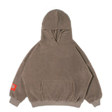 ZAHARA ZADLIE FAUX FUR HOODIE PULLOVER WITH KANGAROO POCKET - boopdo