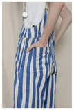 TYAKASHI EASY DUNGAREE IN BLUE STRIPE - boopdo