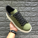 ALISANDRO GRAMMY CHUNKY SOLE LEATHER UNISEX CASUAL SNEAKER IN GREEN