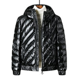 BROXIP REFLECTIVE BRIGHT HOODIE JACKETS IN SILVER AND BLACK - boopdo