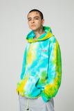 NFWYS BOOPDO DESIGN TIE DYED REFLECTIVE HOODED SWEATSHIRT - boopdo