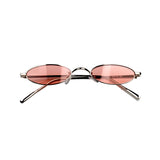 SLIM CAT ROUND CURVED FRAME ANTI UVA SUNGLASSES - boopdo