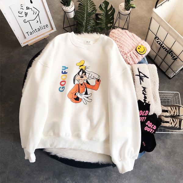 BOOPDO DESIGN GOOFY PRINT WOOLEN SWEATSHIRT - boopdo