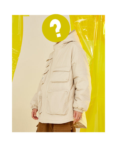 ROKXIE RHOPIC MARTENDE MID LENGTH COTTON HOODED JACKET - boopdo