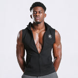 IRON LIFE CARDIOLA SPORTSWEAR SLEEVELESS HOODED T SHIRTS - boopdo