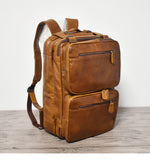 ZEFAN COCOSH MULTI FUNCTIONAL DUAL USE LEATHER BACKPACKS - boopdo