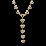 HISPTER SAVAGE HEARTBREAK LOVE CONNECTION NECKLACE - boopdo