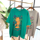 SIMDA GARFIELD T SHIRT WITH LARGE CHEST PRINT - boopdo