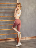 BOOPDO LOLI DESIGN CONTRAST SIDE STRIPE SHORT LEGGINGS - boopdo
