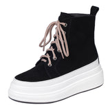 ALVO TRENCY LACE FRONT DOTTI WEDGED ANKLE SNEAKER - boopdo