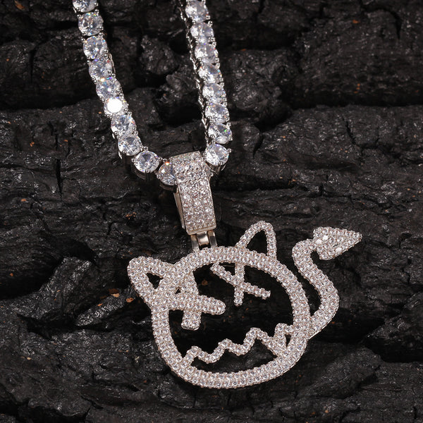 TUG WILLIA CARTOON LITTLE DEVIL CHAIN COPPER NECKLACE - boopdo