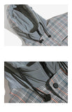 ZAHARA JAMAC PLAID BASIC DESIGN COTTON BOMBER JACKET - boopdo