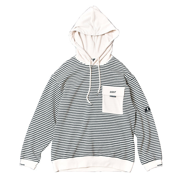 ZUMBOLA RUFU STRIPED PULLOVER HOODIE - boopdo