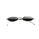 SLIM CAT ROUND CURVED FRAME ANTI UVA SUNGLASSES - boopdo