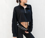 VSEMLEIN DESIGN ZIP FRONT CROPPED TRACK TOP - boopdo