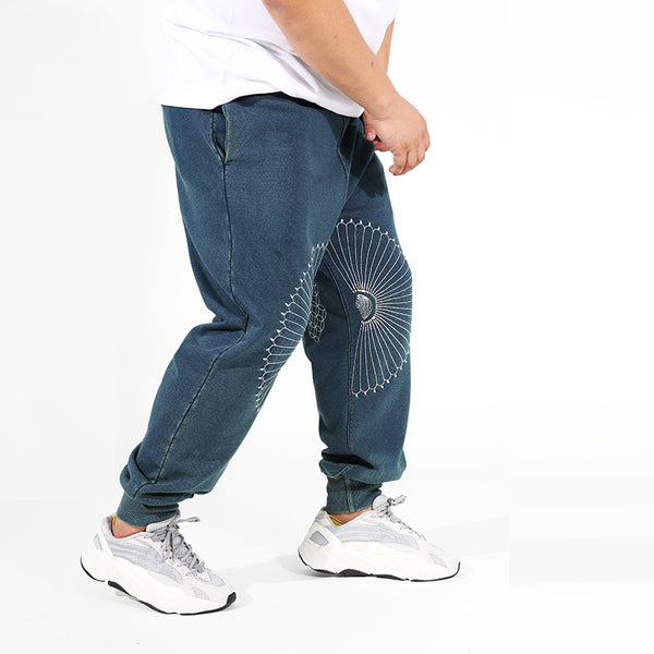 THE ORANGE MAX DALIAN PLUS SIZE URBAN CLOTHING DENIM JEAN SWEATPANTS - boopdo