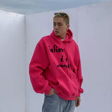 KURDO AZZA STYLE BELIEVE IN YOURSELF EMBROIDERED HOODIE SWEATSHIRTS - boopdo