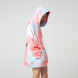 NFWYS BOOPDO DESIGN TIE DYED REFLECTIVE HOODED SWEATSHIRT - boopdo