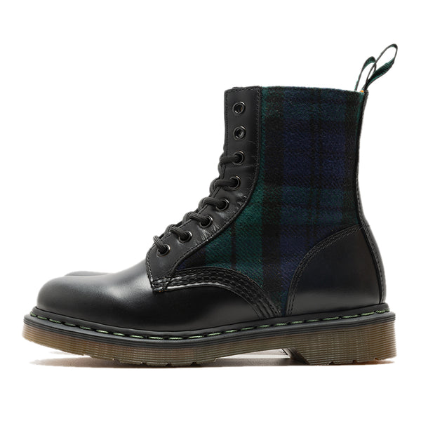 MOBONNIE QUEEN STUDIO HANDCRAFT 8 HOLE HIGH TOP PLAID WOMEN BOOTS - boopdo