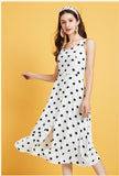 ARTKA POLKA DOT MIDI DRESS - boopdo