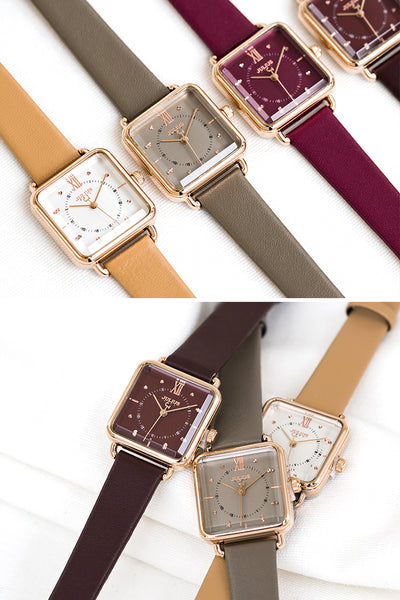 JULIUS QUARTZ LEATHER CORD STRAP WATERPROOF WATCHES - boopdo