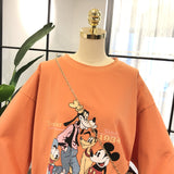 SIMDA LONGLINE SWEATSHIRT WITH DISNEY PRINT - boopdo