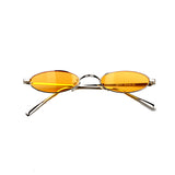 SLIM CAT ROUND CURVED FRAME ANTI UVA SUNGLASSES - boopdo